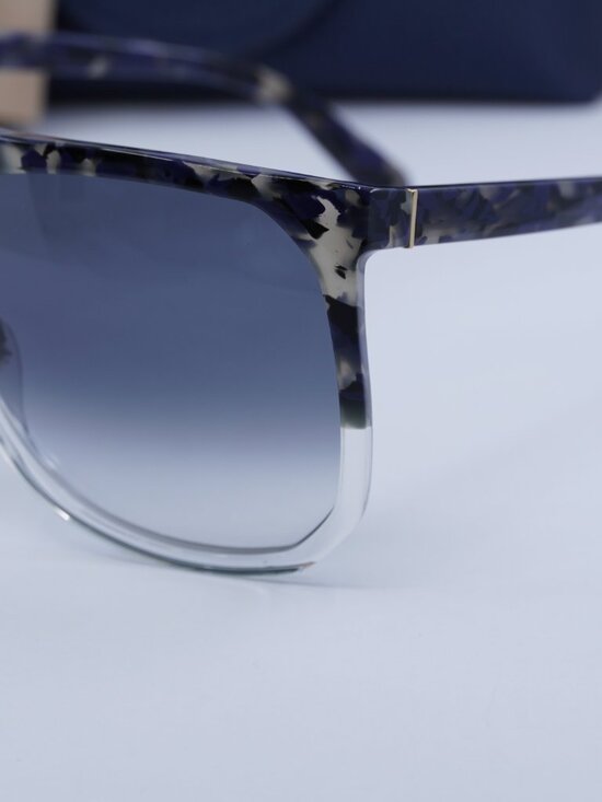 Loewe LW40001I 56B Filipa Square Sunglasses – Blue Havana\\ Gradient Smoke